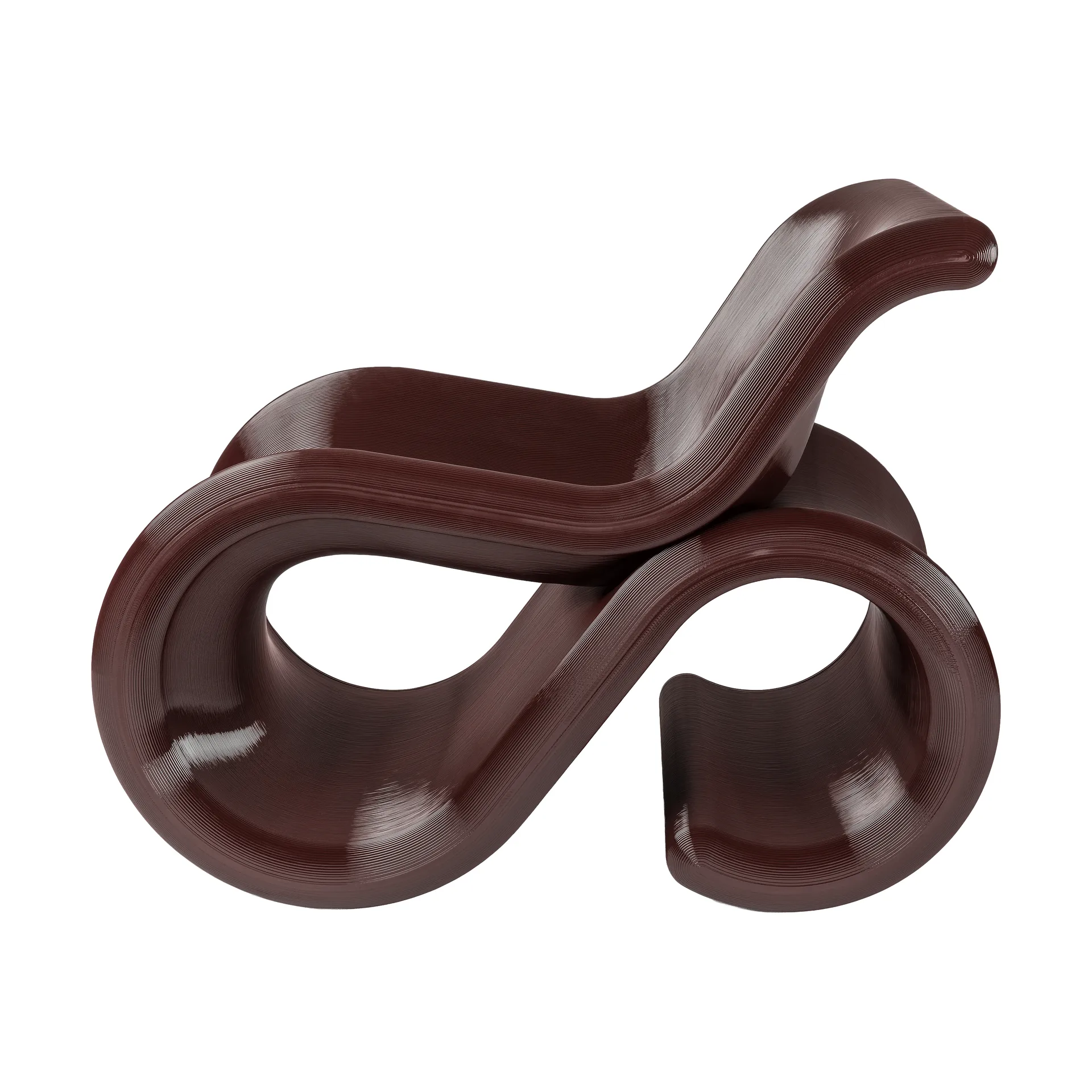 Éclair chair lounge chair, Cherry Crème Atelier