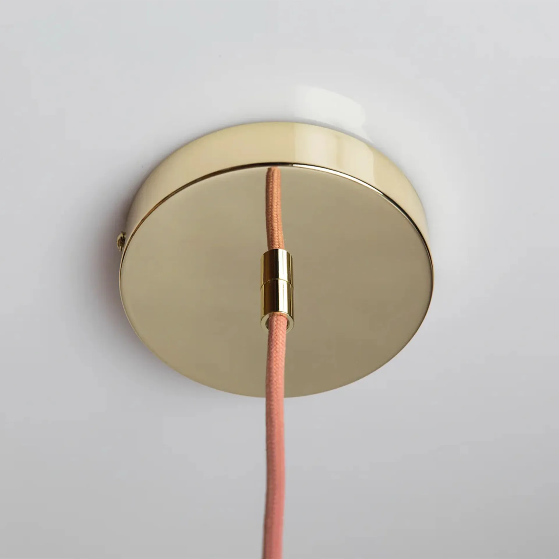 Soft Serve pendant, Peach sorbet-brass, 02, 25 cm Crème Atelier
