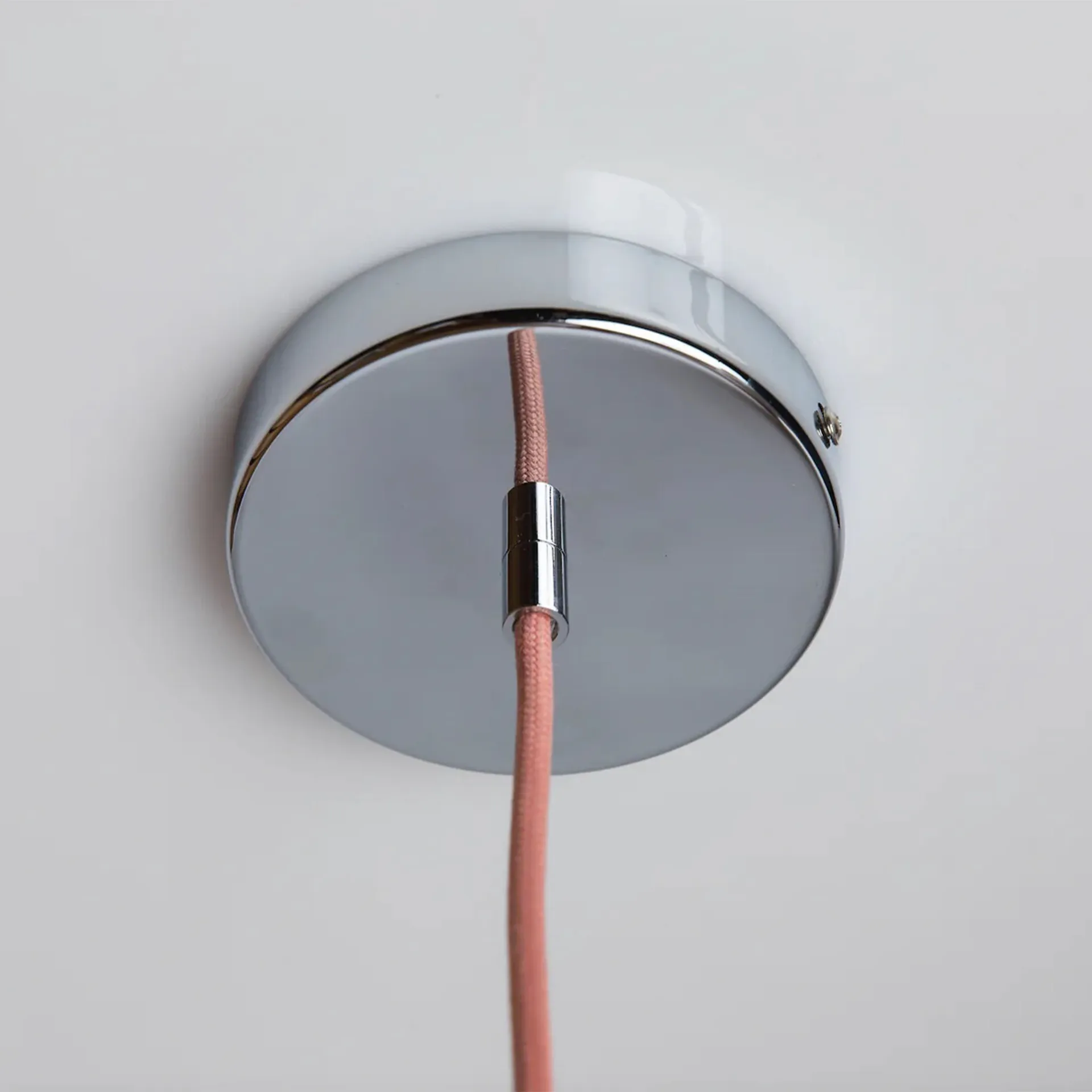 Soft Serve pendant, Peach sorbet-chrome, 01, 20 cm Crème Atelier