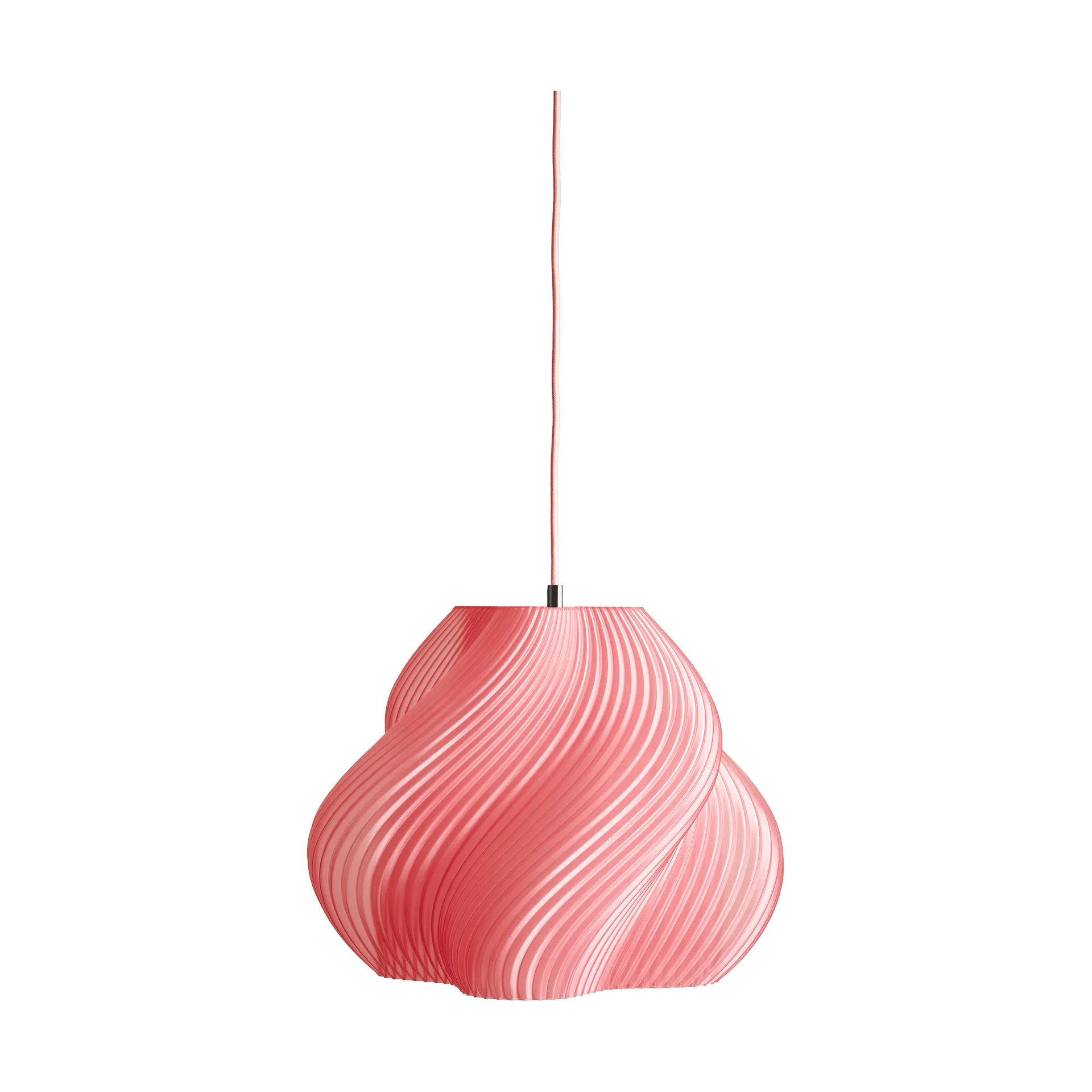Soft Serve pendant, Peach sorbet-chrome, 03, 30 cm Crème Atelier