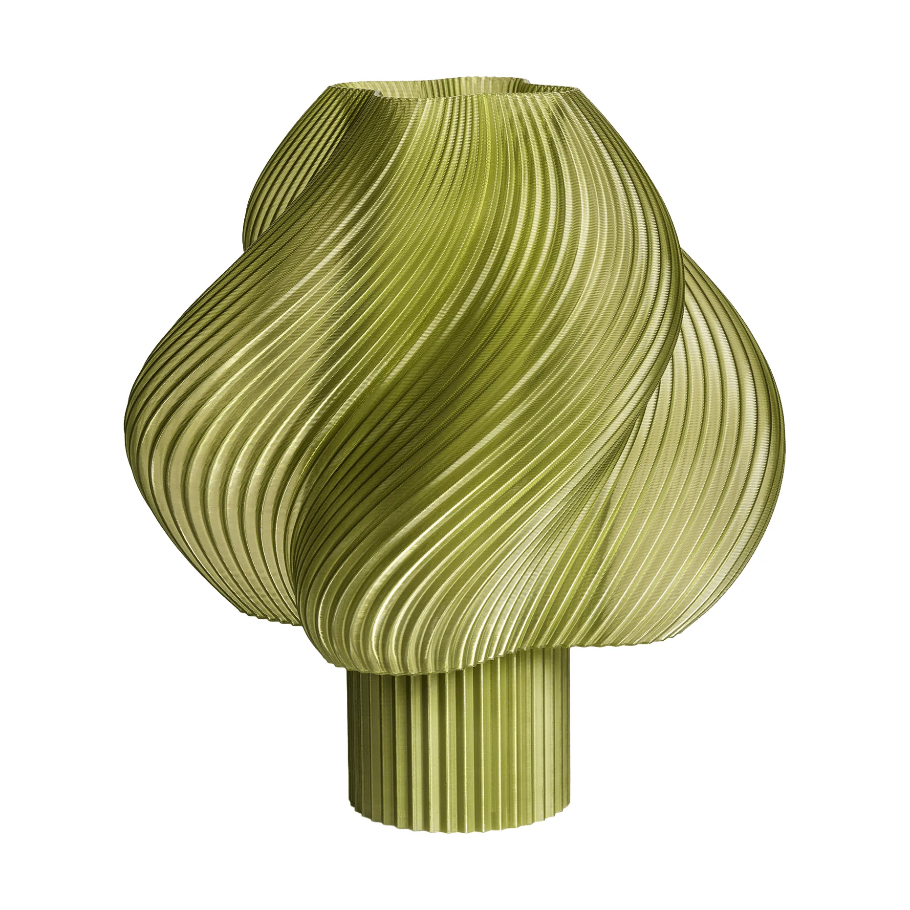 Soft Serve portable table lamp, Olive, 23 cm Crème Atelier
