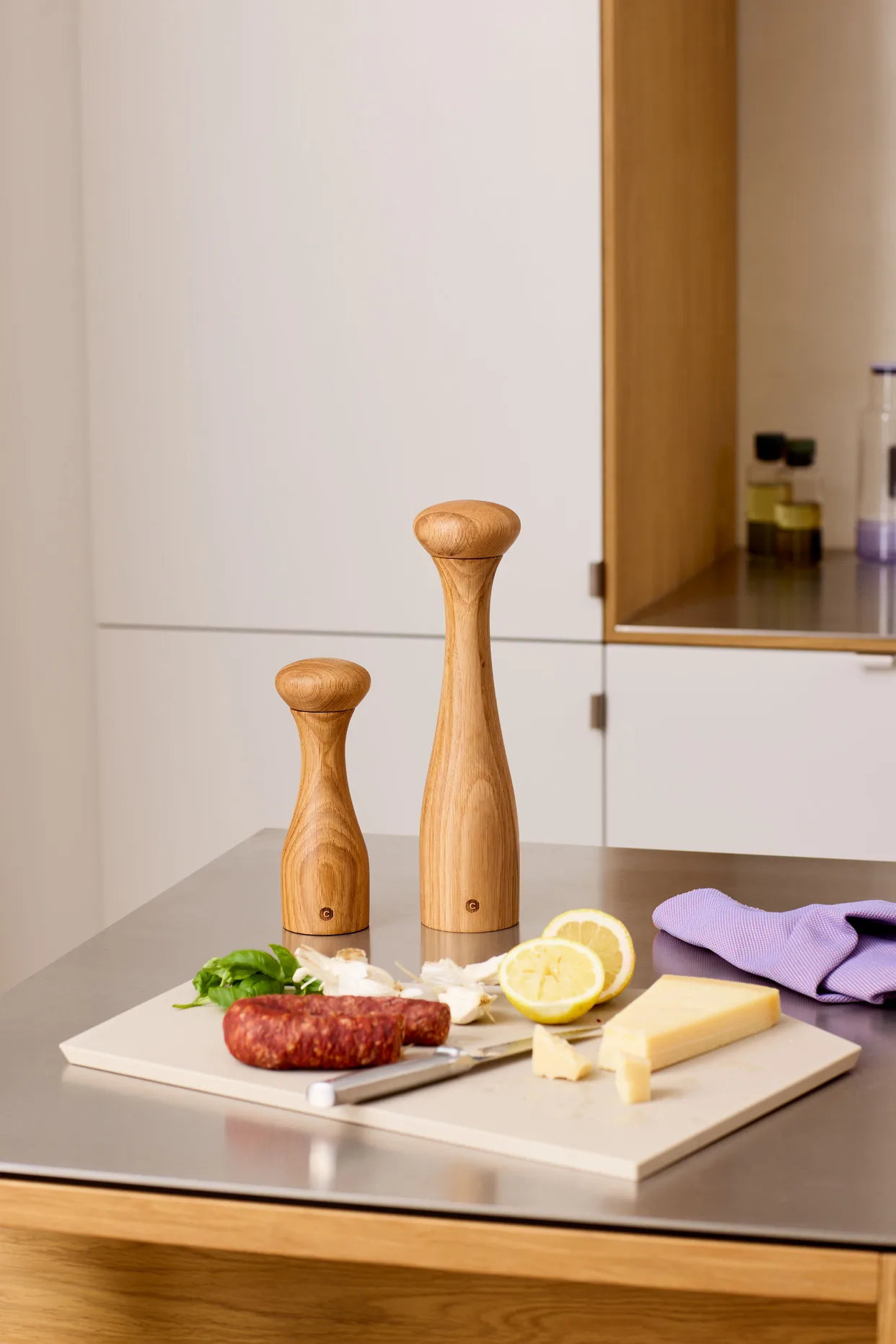 Lyon spice mill, Natural, FSC oak, 19 cm Crushgrind
