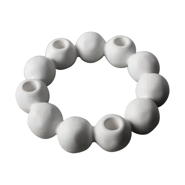 Bright candleholder Ø27 cm - White - DBKD