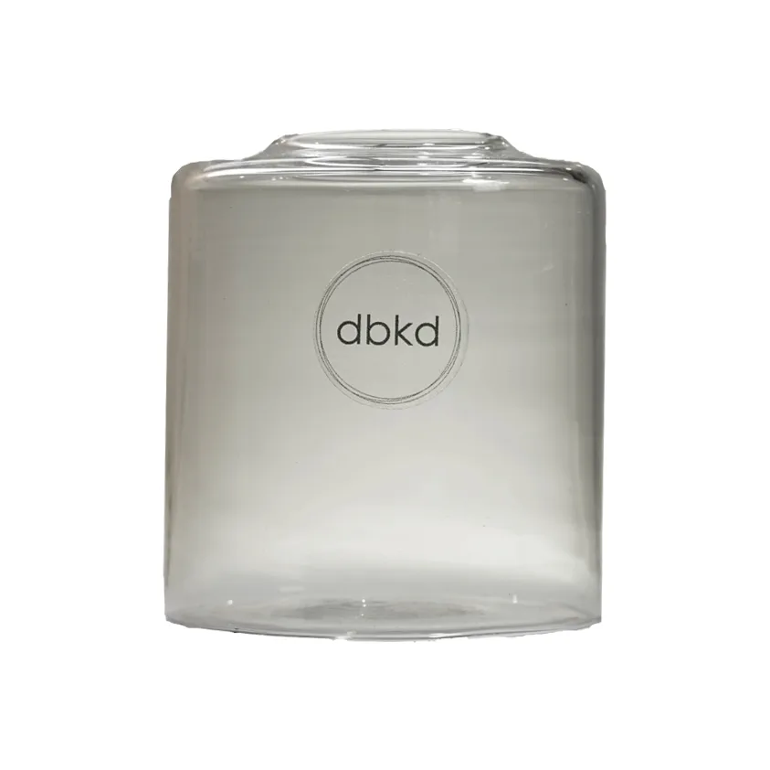 Clean glass vase smoke, small DBKD