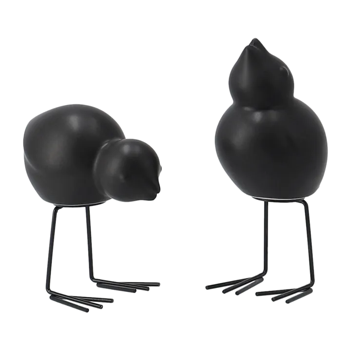 DBKD Swedish Birds Easter decoration 2-pack - Black - DBKD