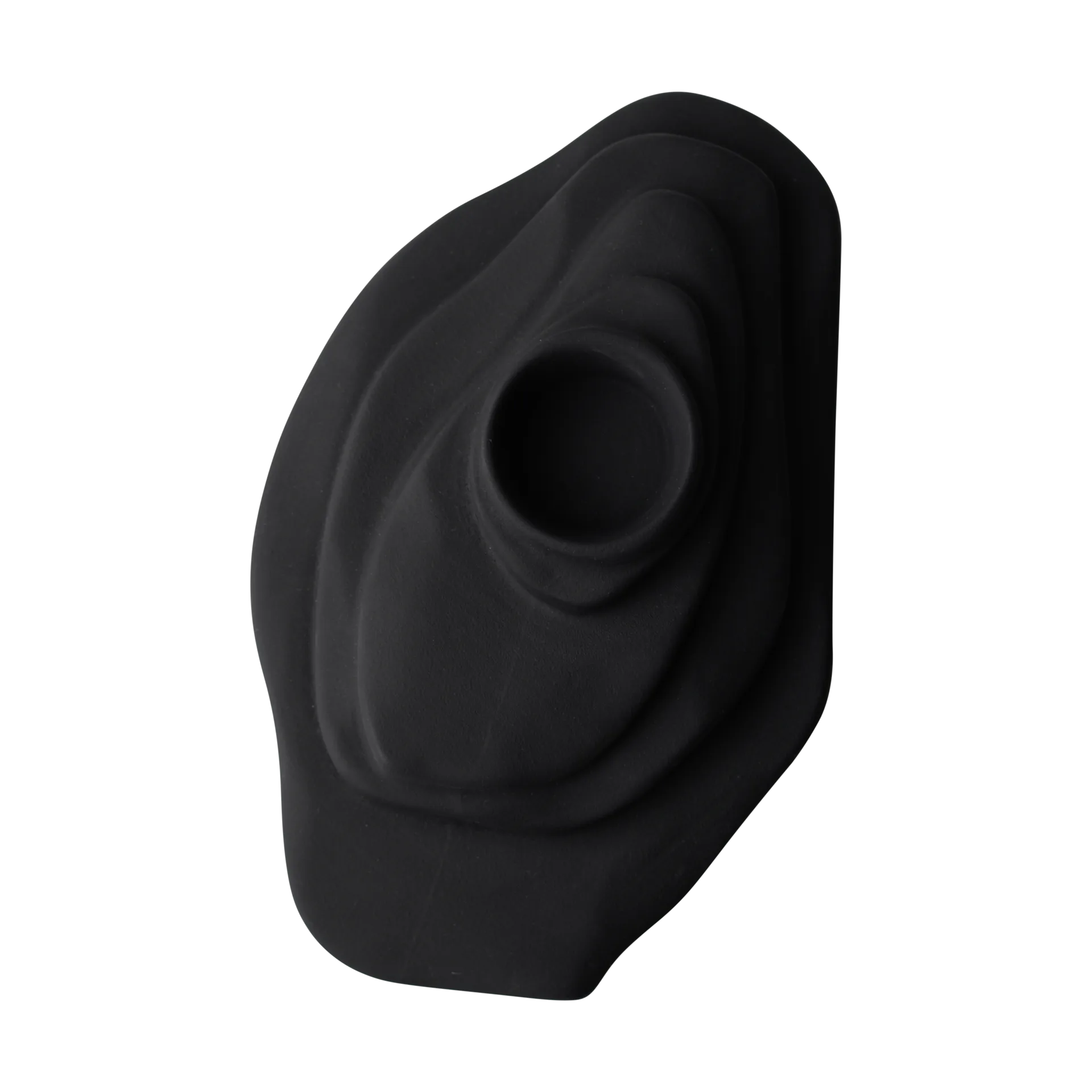 Dune candle holder, Sandy black DBKD