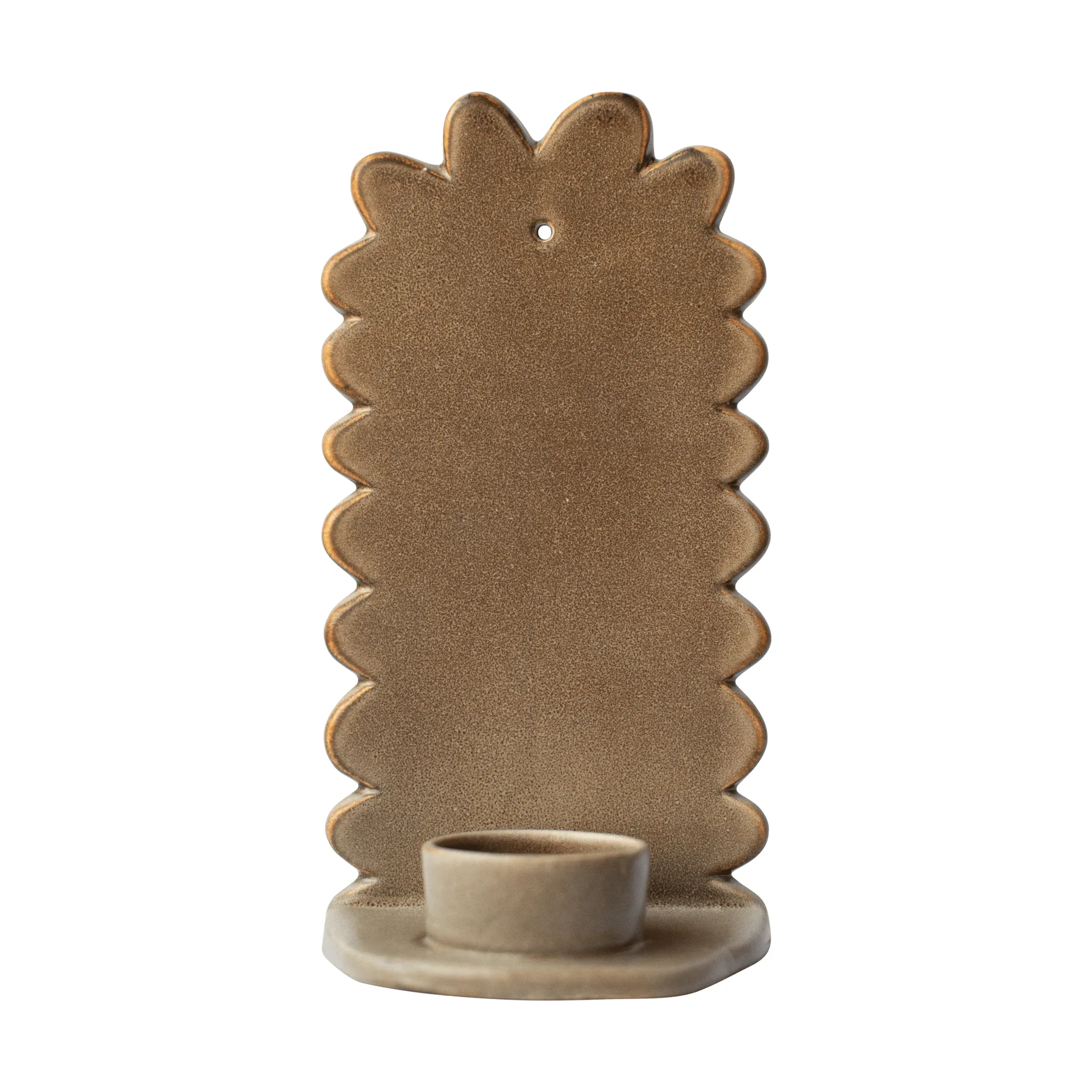 Flowery wall candle holder, Beige DBKD