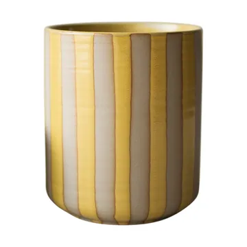 Line pot Ø14x16 cm - Yellow - DBKD