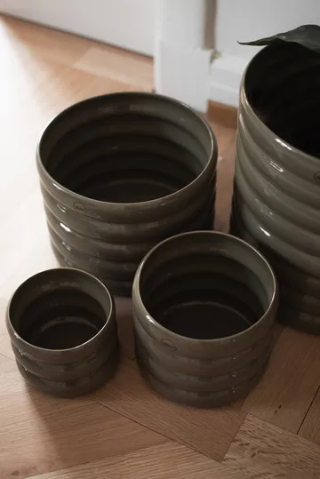 Mud plant pot shiny dust - Ø27 cm - DBKD