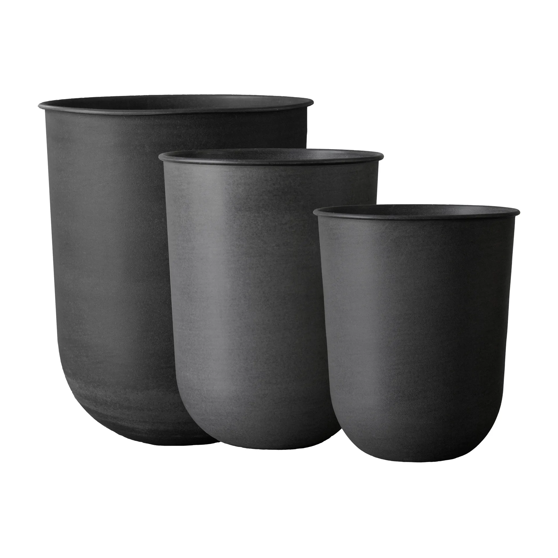 Out flower pot 3 pieces, Black DBKD