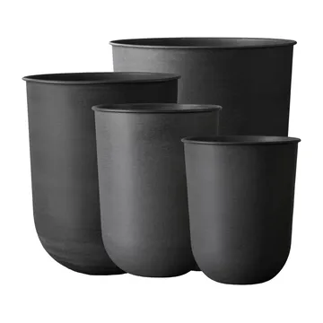 Out flower pot 4 pieces - Black - DBKD