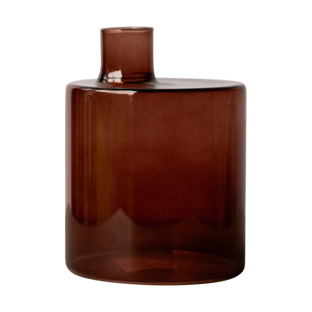 Pipe vase 14 cm, Dark red DBKD
