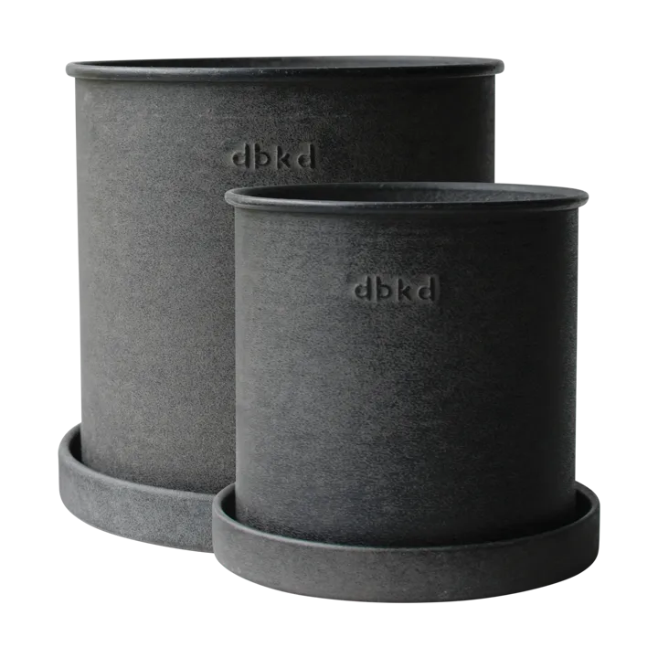 Plant pot small 2-pack - Black - DBKD
