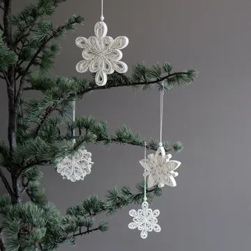 Regular Flake snowflake white - small Ø8.5 cm - DBKD