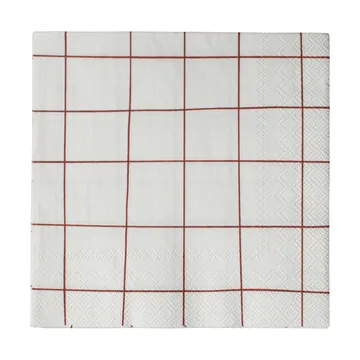 Square paper napkin 33x33 cm 20-pack - Dark red - DBKD