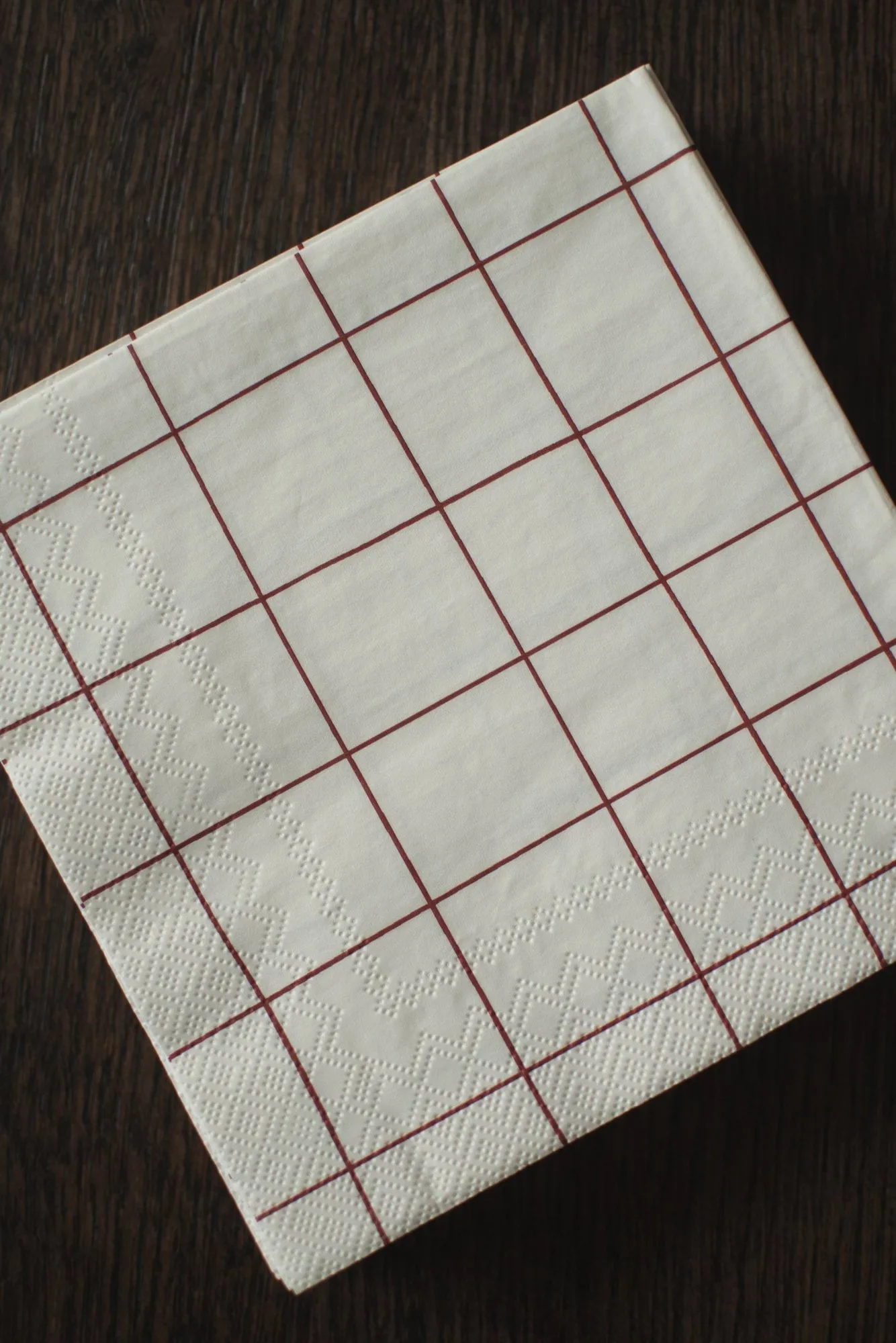 Square paper napkin 33x33 cm 20-pack, Dark red DBKD