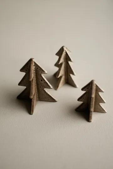 Winter tree decoration - Beige, 8 cm - DBKD