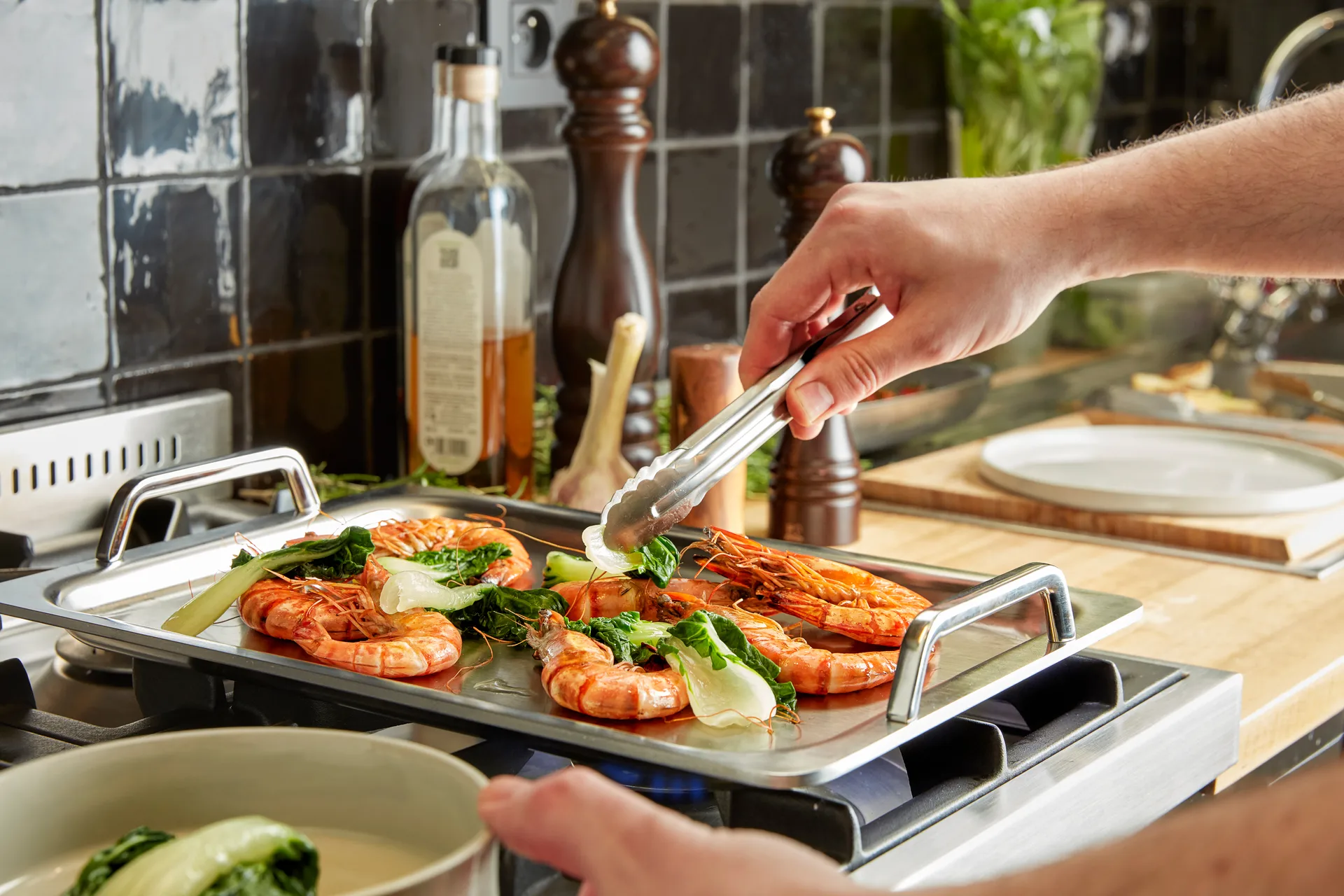 Specialties 5 Teppanyaki pan 5-ply 39x27 cm, Stainless steel Demeyere
