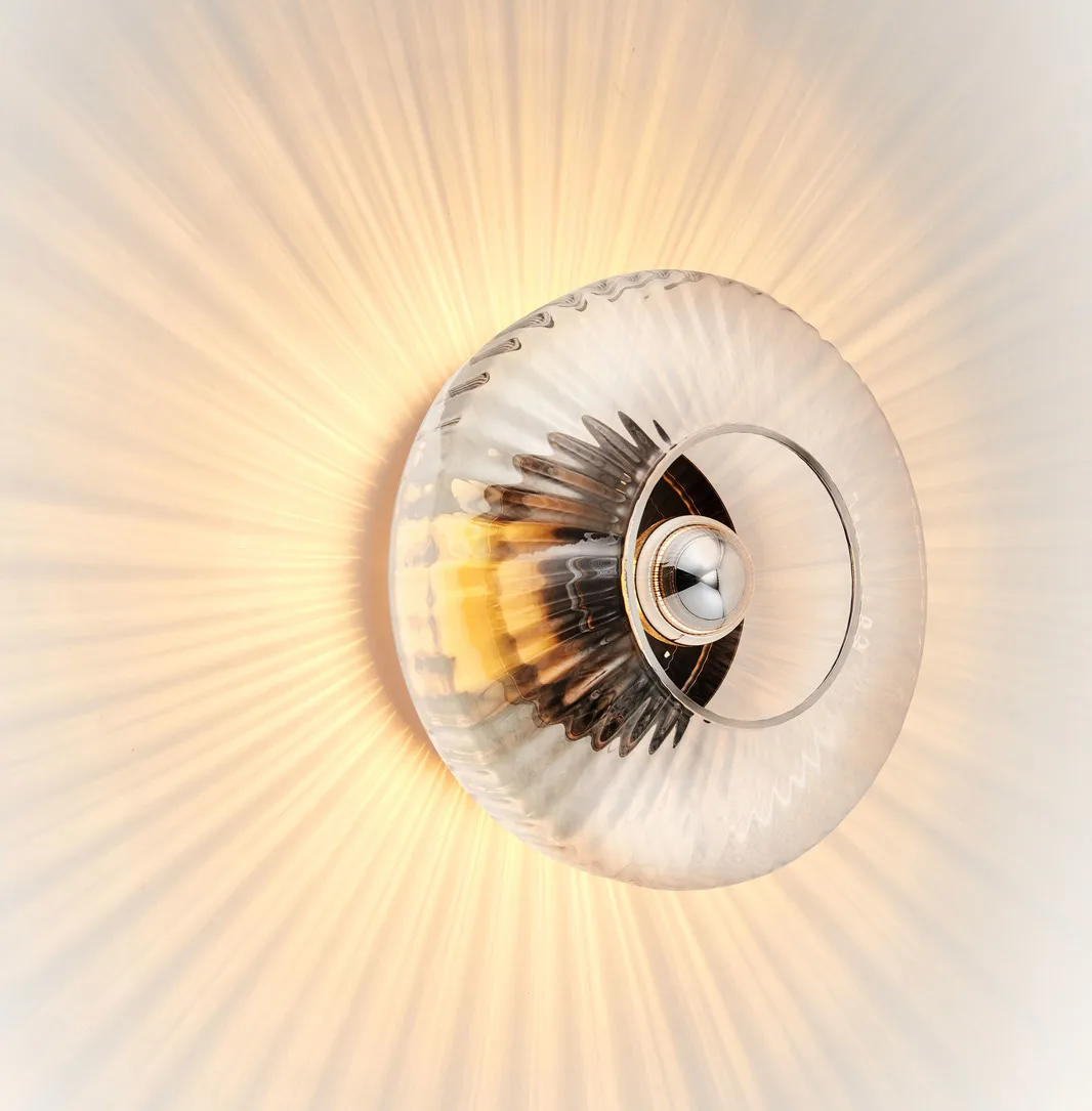 New Wave Optic wall lamp XL, Clear Design By Us
