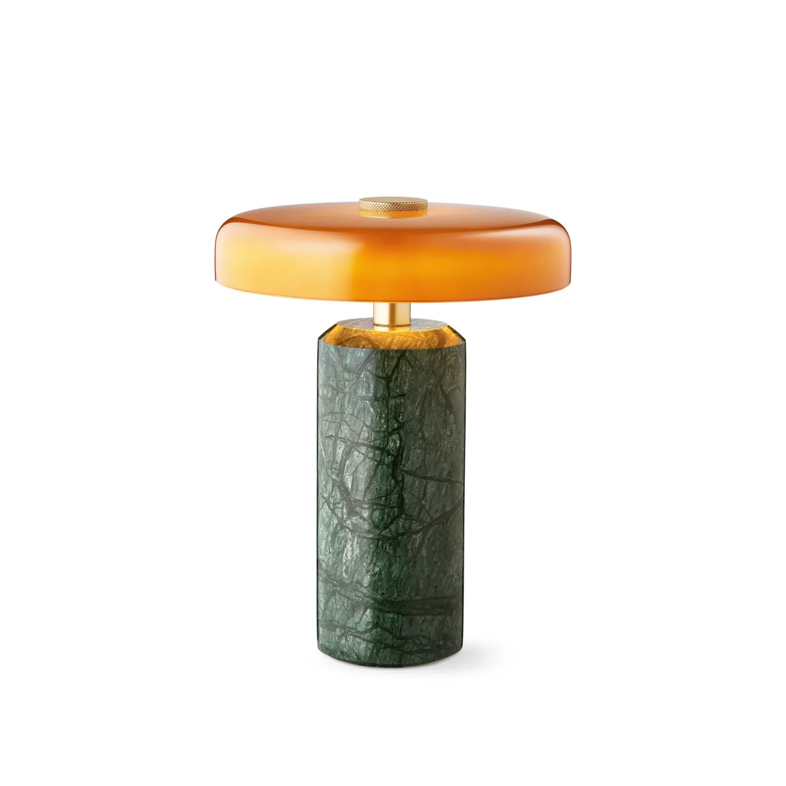 Trip table lamp Ø17x21 cm marble, Moss green-amber Design By Us