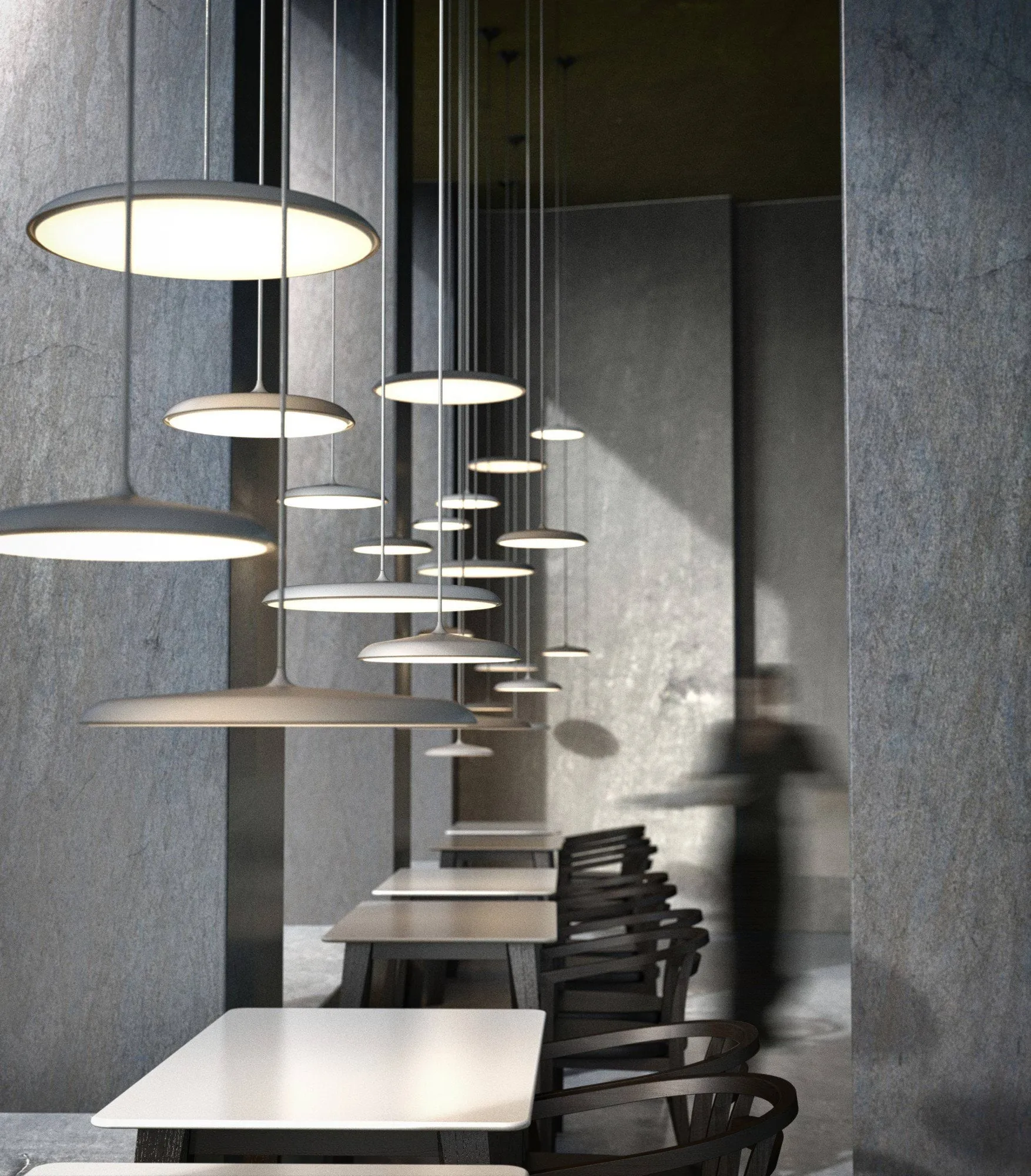 Artist pendant lamp Ø40 cm, Grey Design For The People
