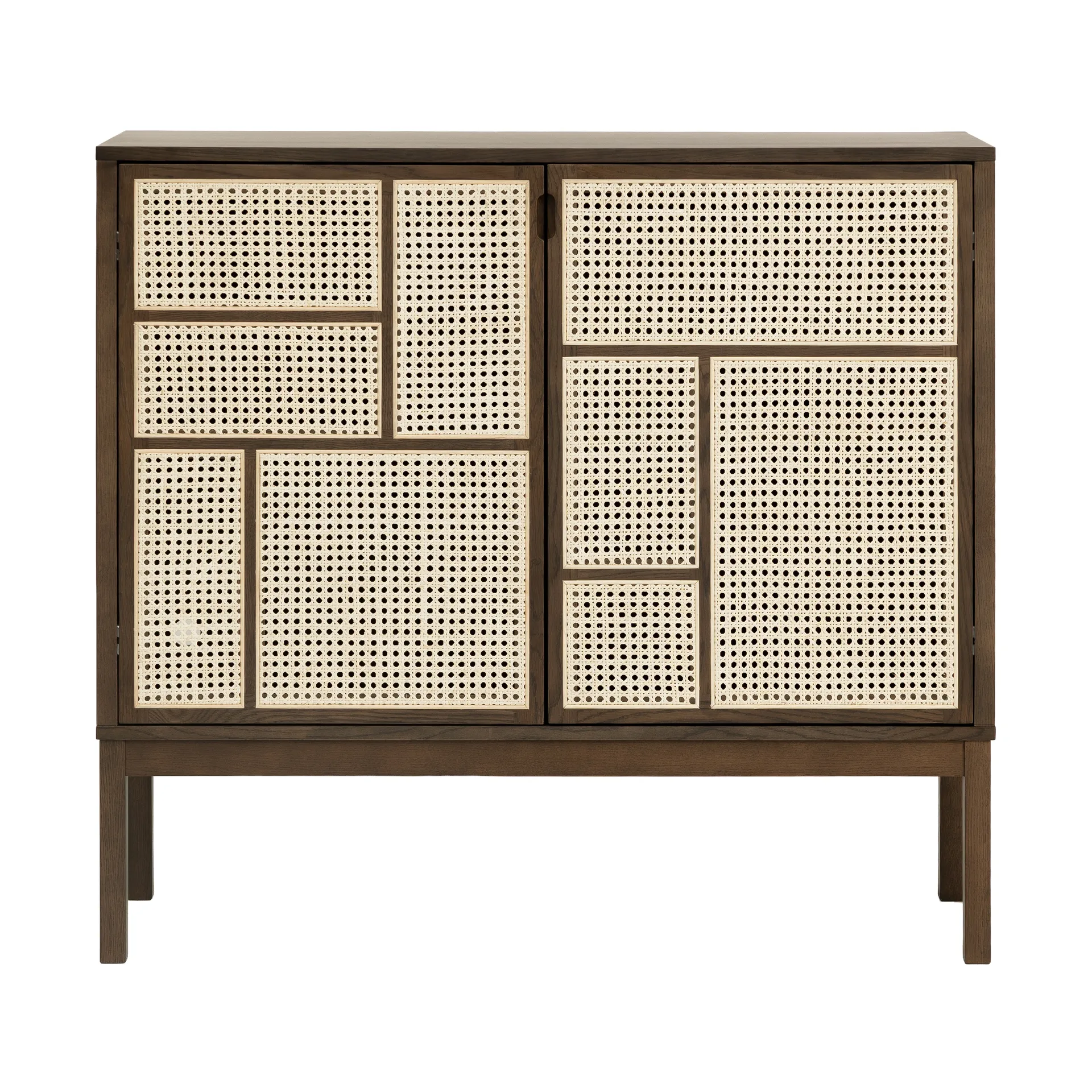 Air side table, Dark oak, 120x110 cm, with legs Design House Stockholm