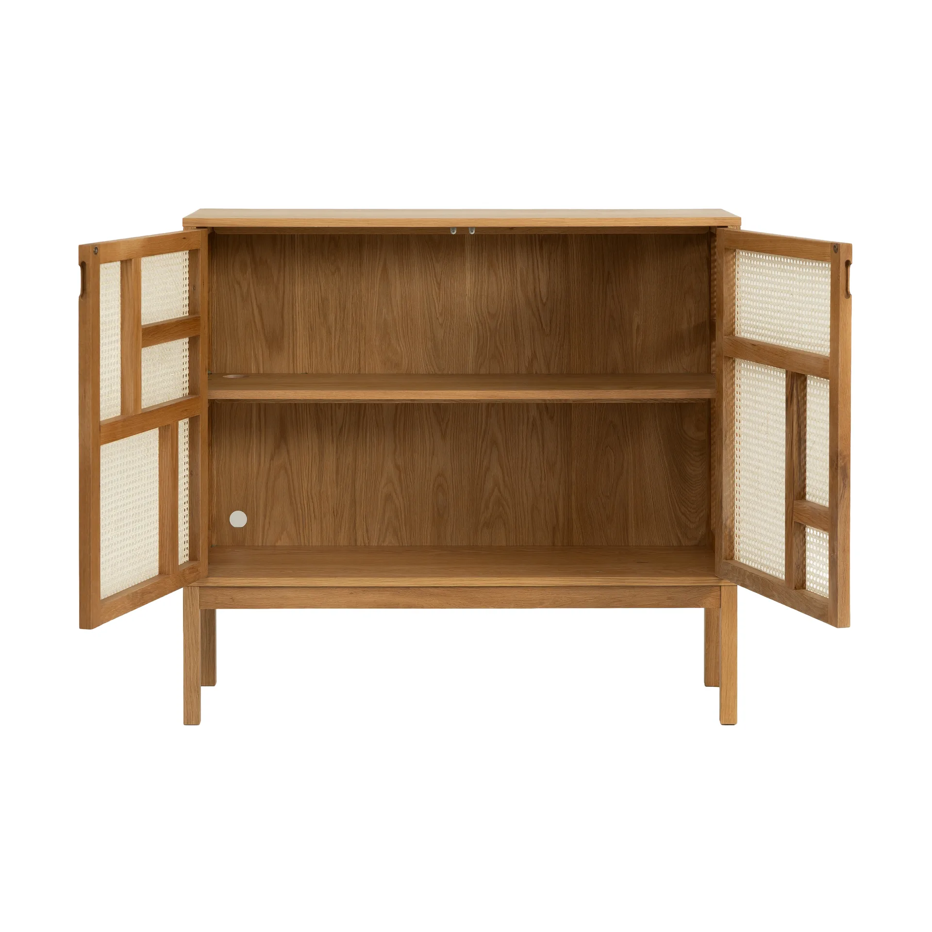 Air side table, Oak, 120x110 cm, with legs Design House Stockholm