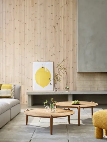 Aria coffee table - Dark oak, Ø90x30 cm - Design House Stockholm