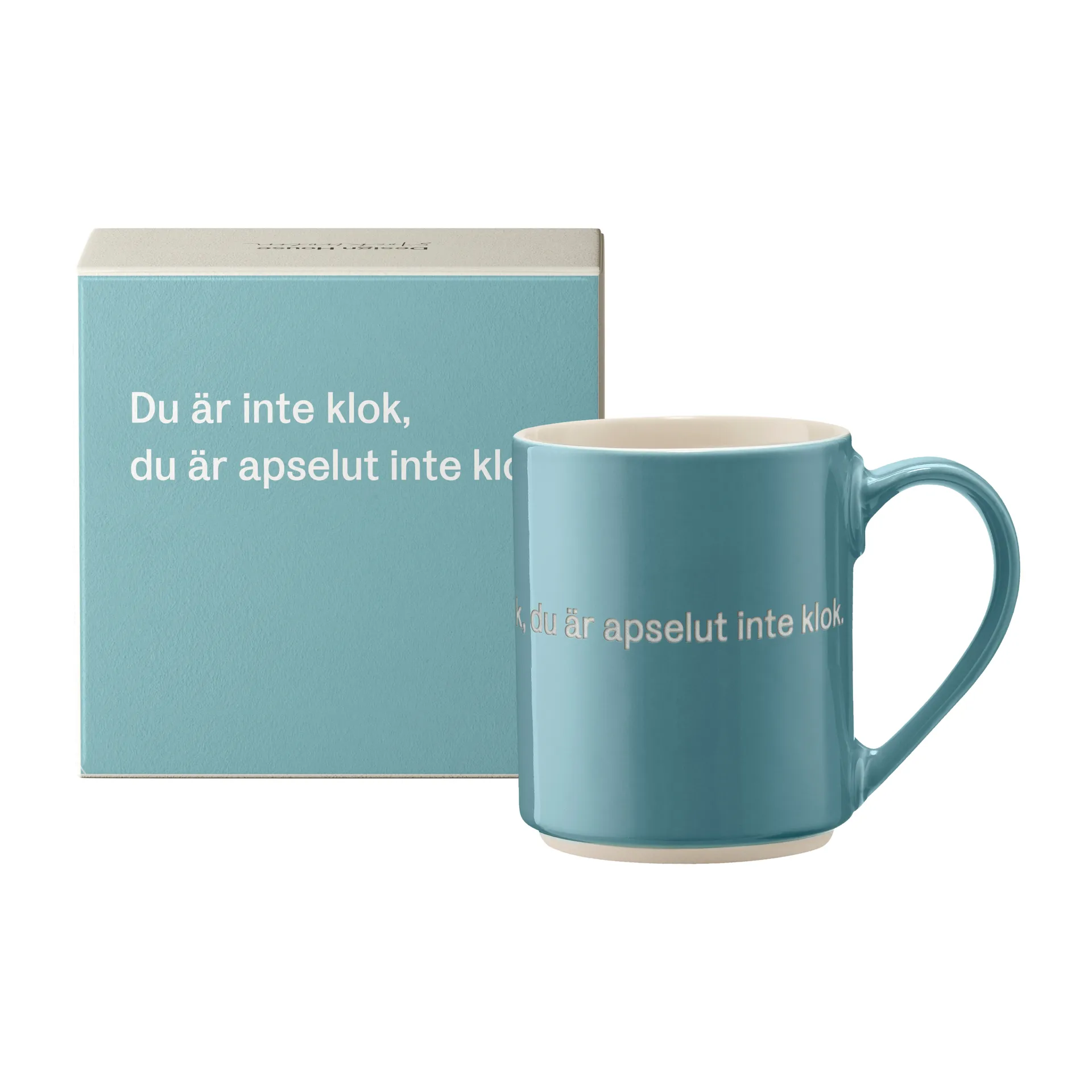 Astrid Lindgren mug, Du är inte klok…, Swedish text Design House Stockholm