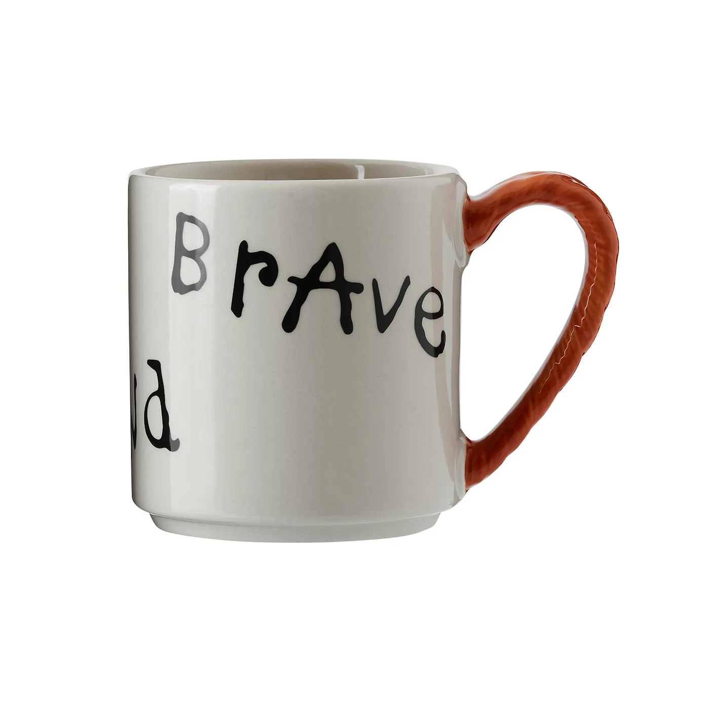 Astrid Lindgren Pippi anniversary mug 20 cl, Strong Kind Brave Design House Stockholm
