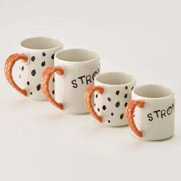 Astrid Lindgren Pippi anniversary mug 20 cl - Strong Kind Brave - Design House Stockholm