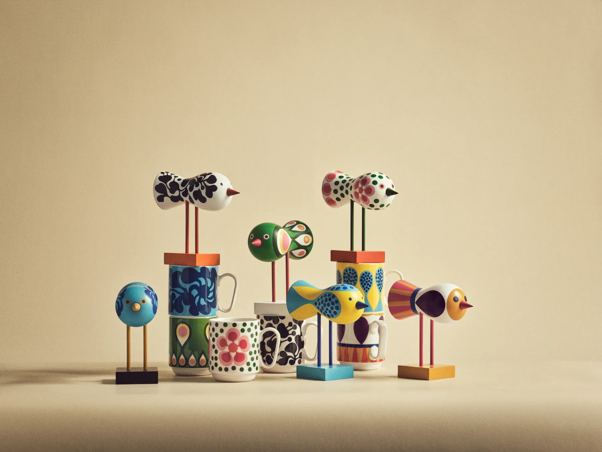 Birds 1967 mug 35 cl, No. 4 Design House Stockholm