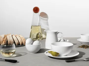 Blond bowl small 30 cl - stripe white - Design House Stockholm