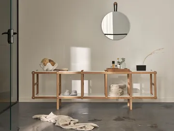 Frame shelf low - Oak-white - Design House Stockholm