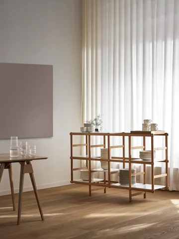 Frame shelf M 154 cm - oak-white - Design House Stockholm