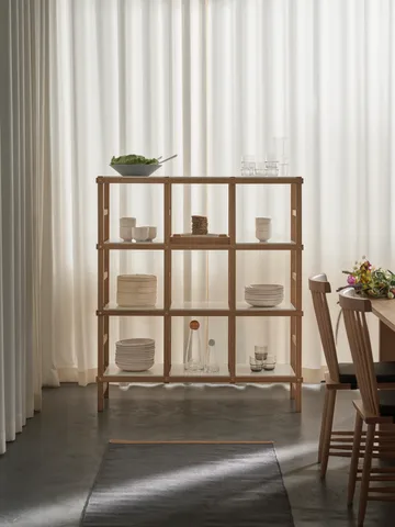 Frame shelfhigh - oak-white - Design House Stockholm