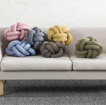 Knot cushion - grey - Design House Stockholm