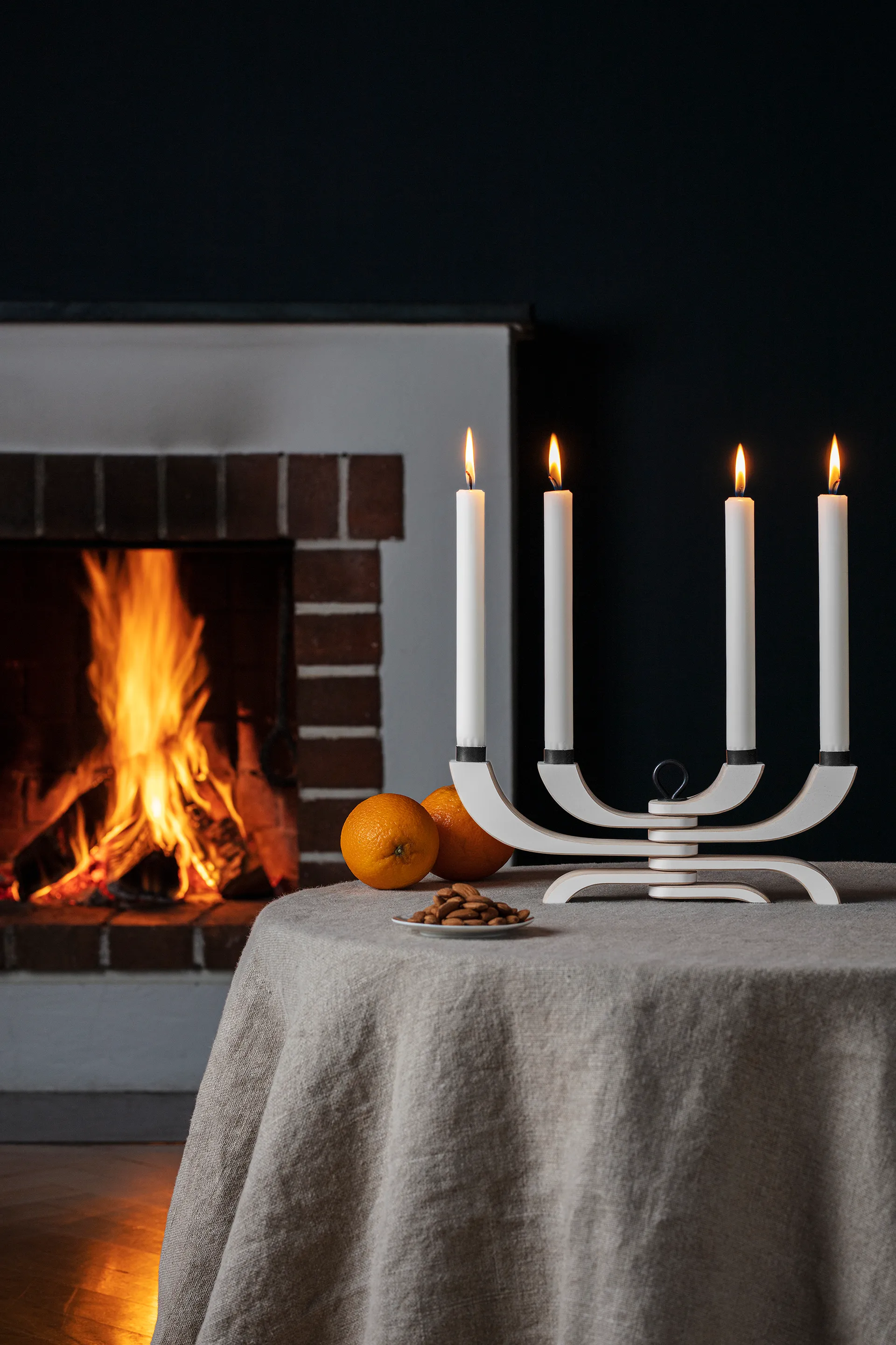 Nordic Light candleholder 4 arms, white Design House Stockholm