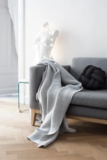 Pleece throw 140x160 cm - Light grey - Design House Stockholm