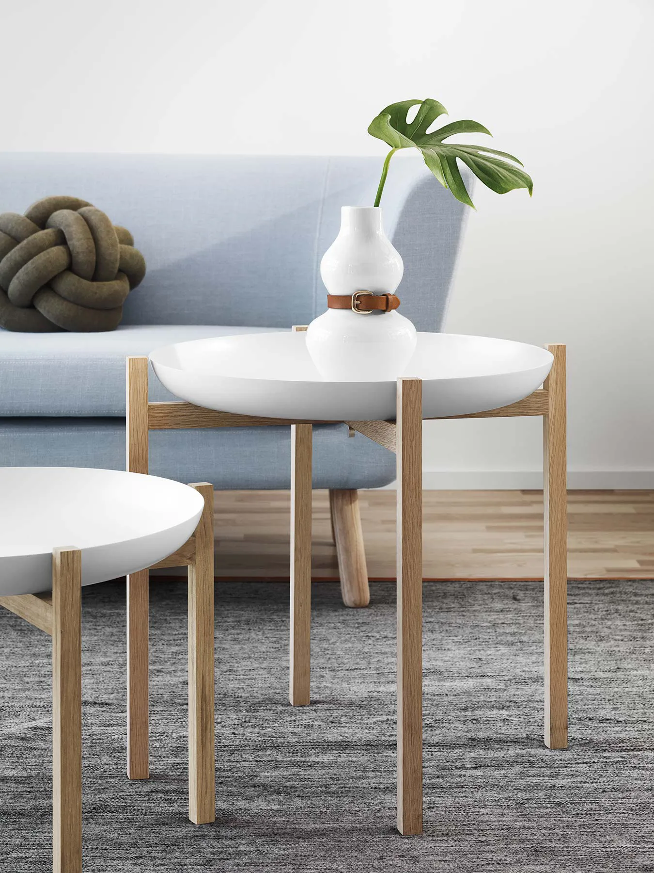 Tablo Table Set side table, High white Design House Stockholm