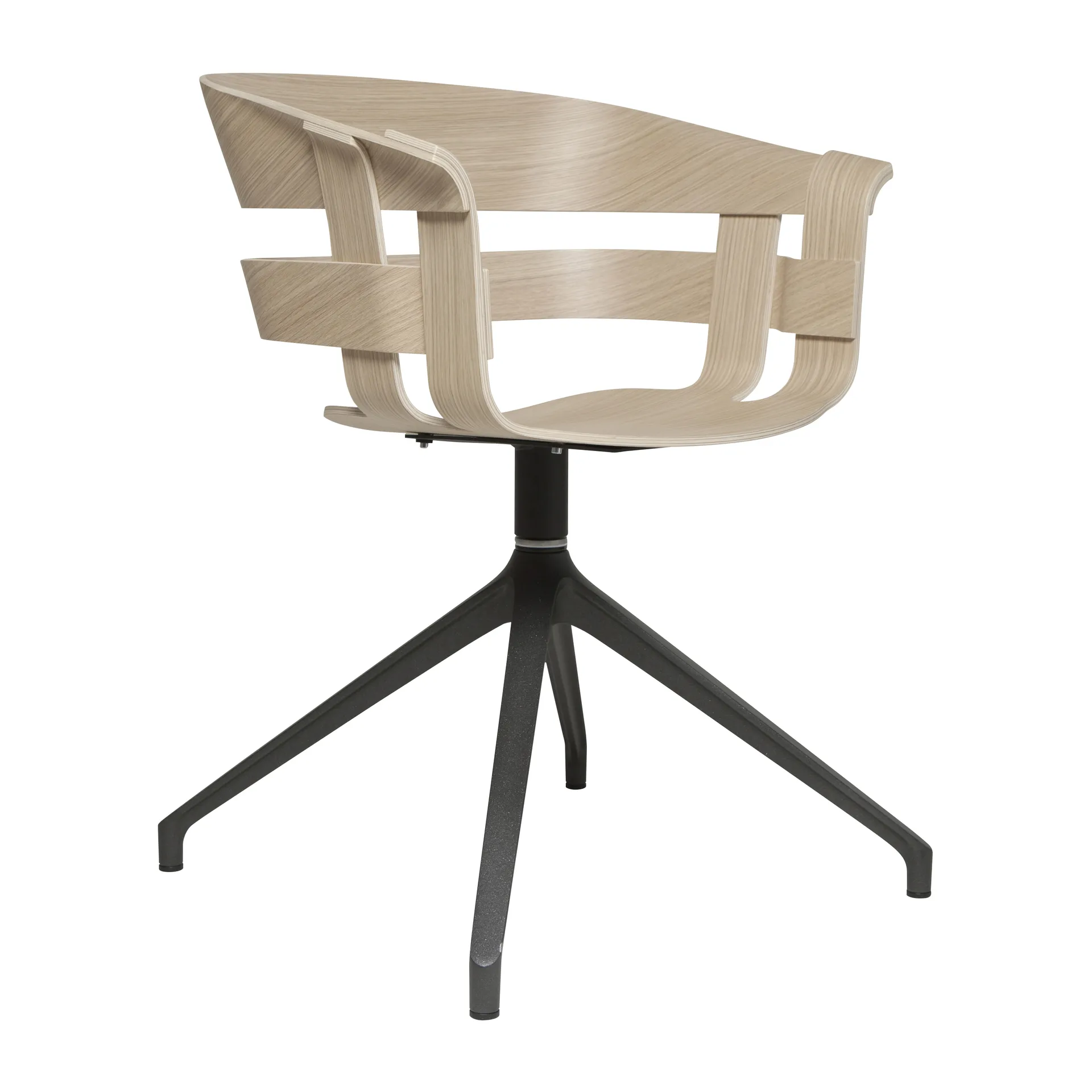 Wick Chair office chair, Oak-grey metal legs Design House Stockholm