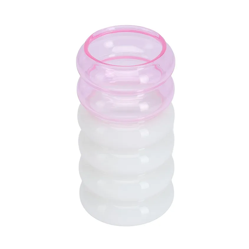 Bubble 2-in-1 vase and candle holder 13.5 cm, Pink Design Letters