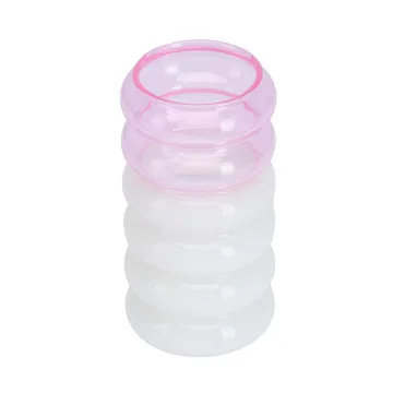 Bubble 2-in-1 vase and candle holder 13.5 cm - Pink - Design Letters