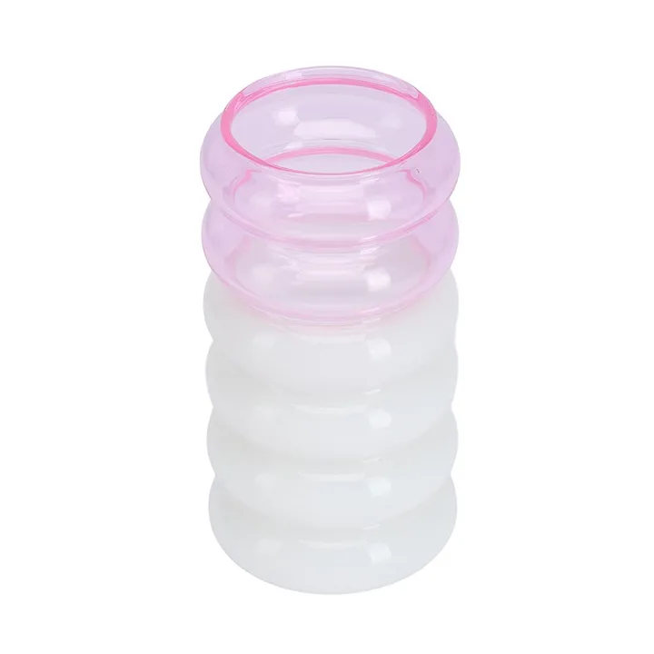 Bubble 2-in-1 vase and candle holder 13.5 cm - Pink - Design Letters