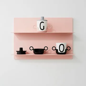 Design Letters beak lid to melamine cup - blue - Design Letters