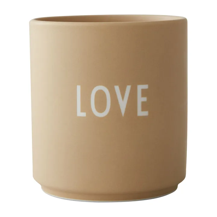 Design Letters favourite cup 25 cl - Love-beige - Design Letters