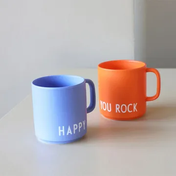 Design Letters favourite cup with handle 25 cl - Red - Design Letters