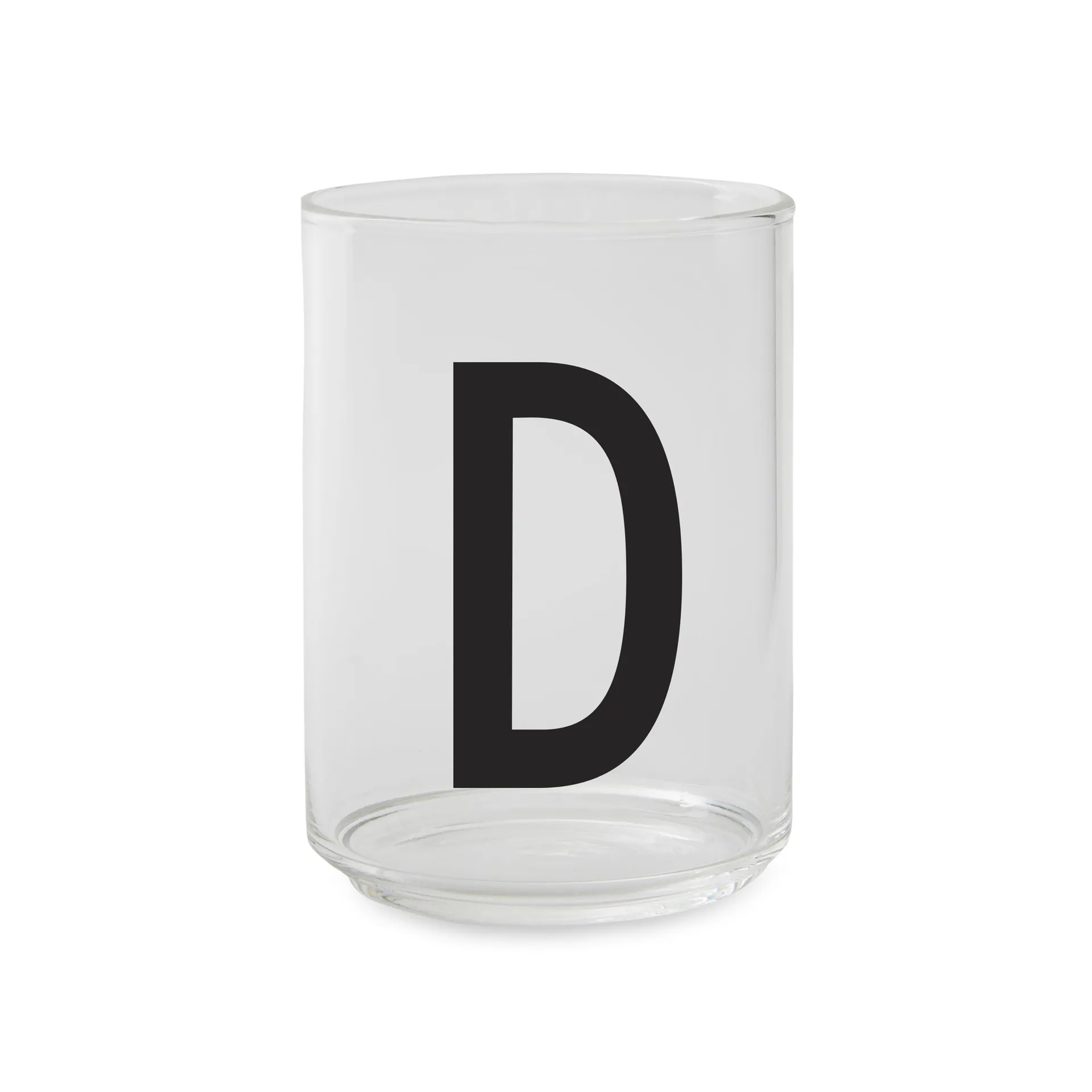 Design Letters glass, D Design Letters