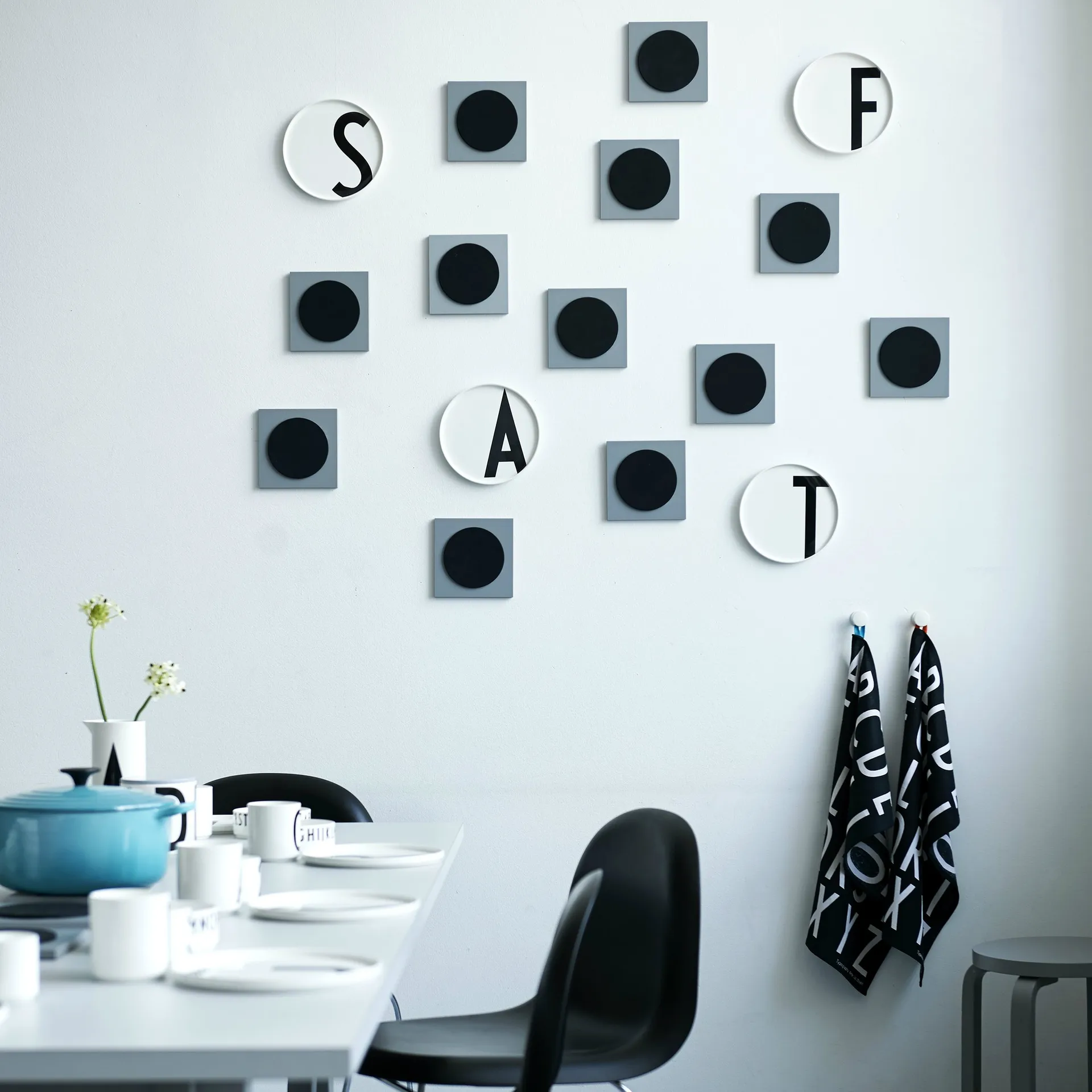 Design Letters plate, A Design Letters