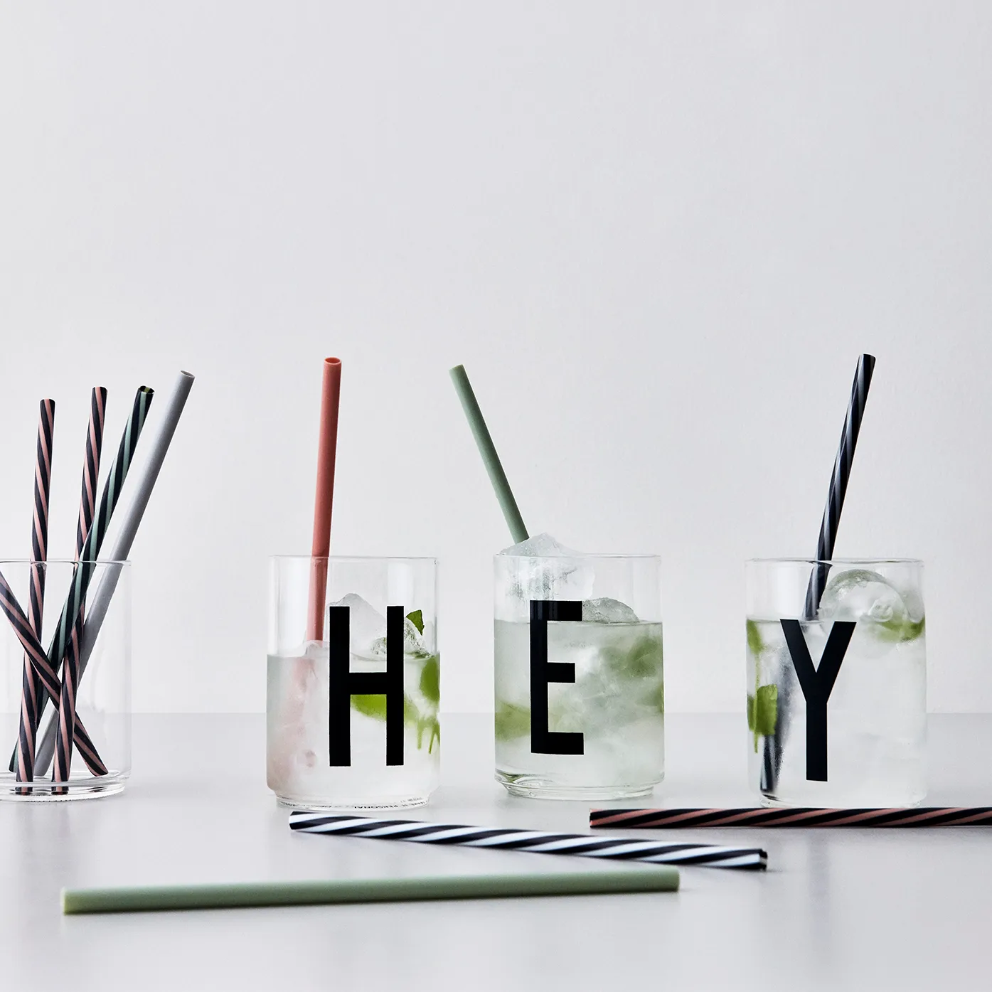 Design Letters straw 10-pack, multi Design Letters